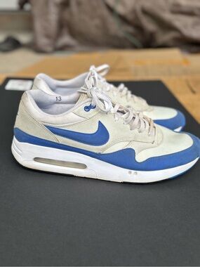 Nike Men’s Blue and White Air Max Style Sneakers